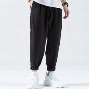 남자 허리밴딩 린넨 팬츠 DS-BB064