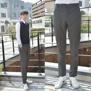 지앤제이 스판 그레이 교복바지 남자