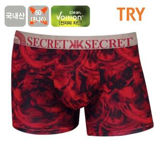 TRY 남성 50D 기하학 패턴 속옷 남자 드로즈팬티 1매
