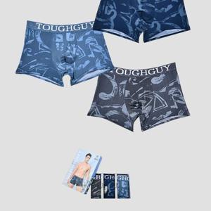 트랜디한 디자인 남성 3D 입체 라인 드로즈 3매입