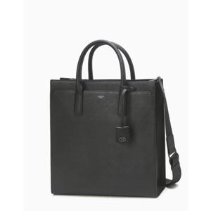 [헤지스ACC] 블랙 단색 소가죽 토트백 HJBA5E626BK