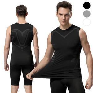 남성 배색 민소매 헬스 운동 남자 쿨링 나시