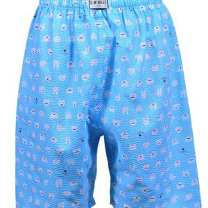 평화 시원한 남자 엠보 5부 캐릭터 파자마 남성 어른