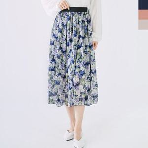 플라워패턴 꽃무늬 V0629428 플라워 스커트 밴딩