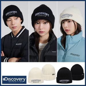 디스커버리 24년 겨울신상 남성/여성/공용 빅로고 자수 롱비니/커플니트모자/방한모자 DXMIA DXBN5594N