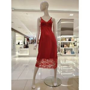 [바바라] 논스판 사틴 슬립 원피스 AGW4805L (레드)