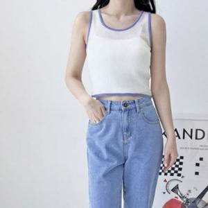 나시 니트조끼 골지 투톤 DJJ1081