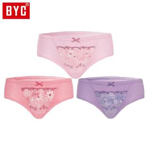 BYC 여성 미디 3매입 삼각팬티 DOLR0001