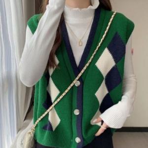 니트조끼 가을 단정한 봄 레이어드 베스트 조끼 DO2801