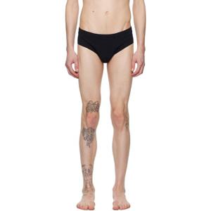 25 FW 릭오웬스 남성 블랙 할리우드 펜타 스윔 브리프 251232M208006