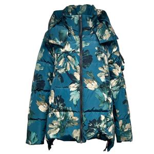 [데시데]프린트메모리소재 구스다운점퍼 DOW519