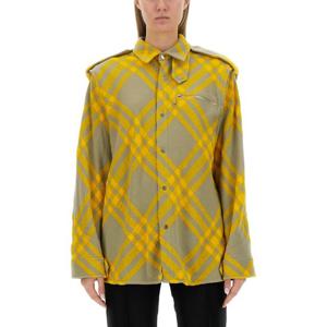 버버리 체크 패턴 릴렉스 핏 셔츠 8077274 B7363