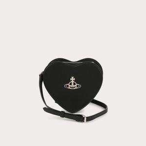 [비비안웨스트우드]비비안웨스트우드 직수입 루이스 비건 하트 크로스바디 블랙 (VPSCBA0020)