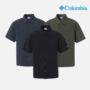 [컬럼비아] 유니 심플 우븐 반팔 셔츠 (C62-YUD605)