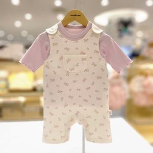 [오가닉맘] 유아 플로앙칠부오버올세트 (MKSLQE15)