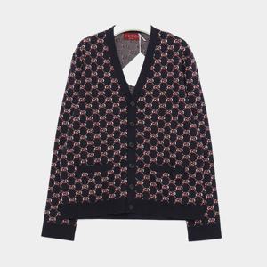 구찌 GG로고 울 V넥 남성 가디건 801705 XKEAP 4116
