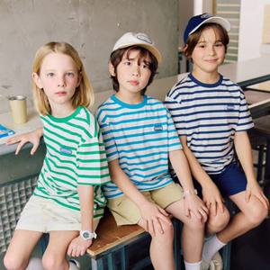 [차일디] 아웃도어프로덕츠키즈 (OD252ISS01) 에센셜 스트라이프 반팔 티셔츠 택1