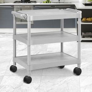 CART-2002B 서빙카 3단 트롤리 이동식 트레이