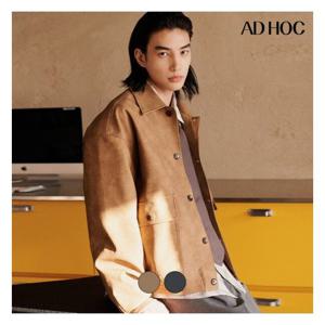 [애드호크]남성 인조가죽 베이직 점퍼(HB2LE03)