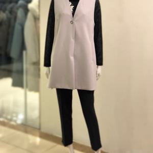 [벨리시앙]브이넥 칼라 롱 베스트(2color) VT4102