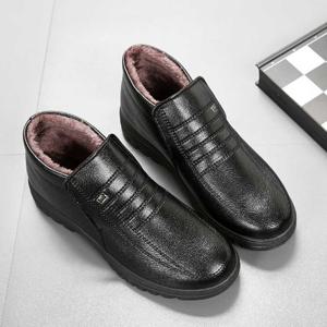 편한 남자 방한화 털구두 털신발 오피스룩 패션화