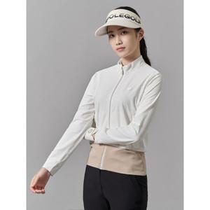 빈폴골프 여성 트리코트 집업 티셔츠  화이트 BJ5441NA21