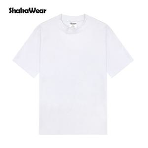 샤카웨어 맥스 헤비웨이트 무지 오버핏 레이어드 반팔 티셔츠 화이트 MHS01
