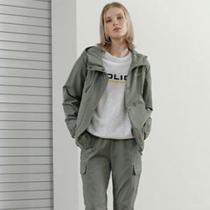 [폴리스]폴리스 여성 우븐 카키 자켓 P3JK304WKHA