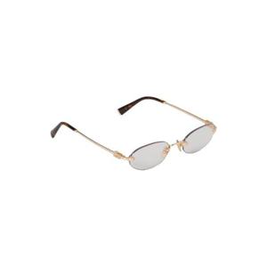 미우 미우 로고 선글라스 블루레이 트랜스패런트 렌즈 SMUA54-S5AK-FE08N