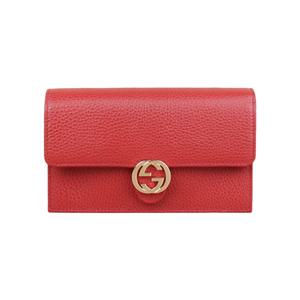W 구찌 여성 GG 인터로킹 미니 체인 숄더백 레드 615523 CAO0G 6420