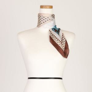 [샵앤]여성 중년 가을 라인 실크필링 고급 스카프 LMD-WSC-0378-