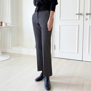 [샵앤]국산 윈터 고방 옆트임 나팔 여성 바지 MUT-WPT-2024-차콜