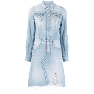 25 FW 디스퀘어드2 디스트레스드 데님 드레스 S75CV0728S30309 TP432636893