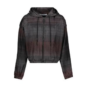 25 FW 오프화이트 로고 장식 후드 재킷 OMBE006FAB001 TP436141385