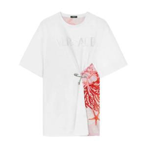 25 FW 베르사체 바로코 씨 세이프티 핀 티셔츠 10113201A11605 TP432168809