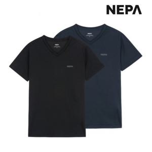 [네파] 7LG5362 공용 데일리팩 브이넥 반팔 티셔츠(2PACK)
