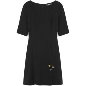 25 FW 베르사체 세이프티 핀 플레어 새틴 미니 드레스 10180671A12369 TP432081702