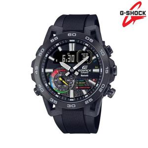 [지샥]ECB-40MP-1ADF  남성 블루투스 블랙 레진밴드 워치