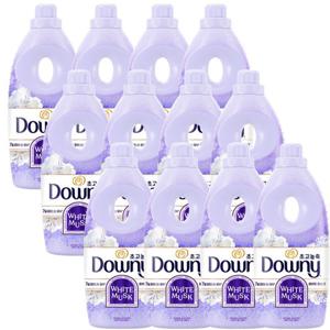 다우니 7일간 피어나는향수 고농축유연제 화이트머스크 1L 12개