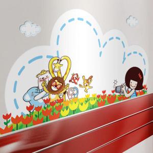 아트박스/꾸밈 ih325-동물캐릭터_칠판시트지_칠판스티커