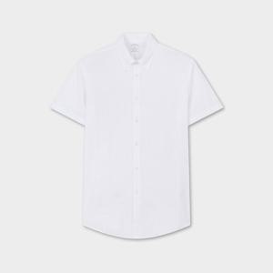 BB_코튼 시어서커 폴로버튼다운 셔츠 (화이트) (BBTPMF0695AFM)