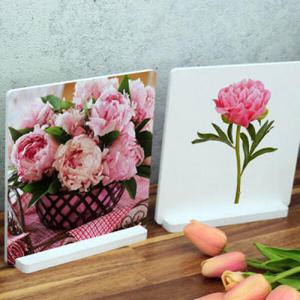 아트박스/꾸밈 pa860-스탠드액자2P_풍수모란꽃02