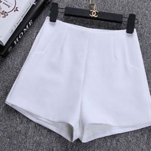 지퍼오픈 클로징 하이웨스트 숏팬츠 반바지 DO9962