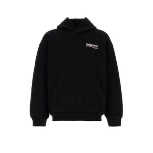 발렌시아가 후드 티셔츠 767877TKVI91070 black