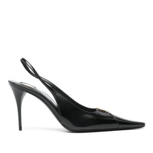 생로랑 바빌론 가죽 슬링백 펌프스 806685 AAESX1000