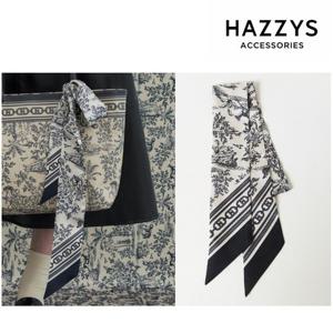 [헤지스ACC][선물포장][완판재입고] Toile de Jouy 네이비 쁘띠 실크 스카프 HISC5F311N2