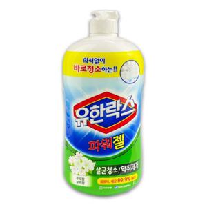 유한락스 파워젤 부케향 욕실주방타일청소 1리터 - O