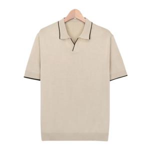 [스콰즈]스콰즈 반팔티 SRE004 5COLOR 남여공용 오픈카라 니트