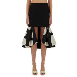 니나리찌 미디 스커트 25PCJU018PL0475 I9071 Black