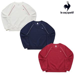 [르꼬끄] 여성 에센셜 브이넥 루즈 맨투맨 QQ322LFS91